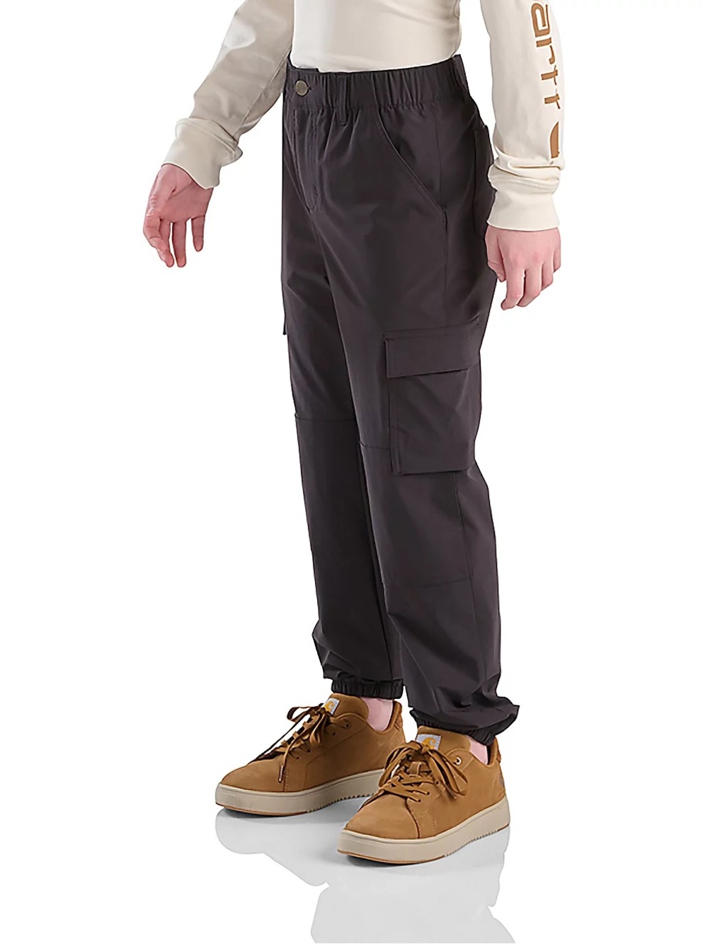 Boys CARHARTT Rugged Flex black cargo joggers- Size M 10/12